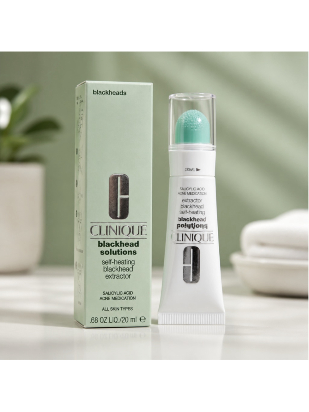 Clinique Blackhead Solutions Self-Heating Extractor Pore Clearing Treatment Acne